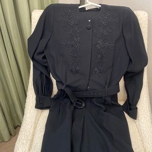 Black pantsuit for formal event